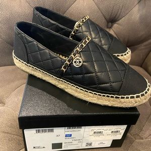 Chanel Black Espadrilles